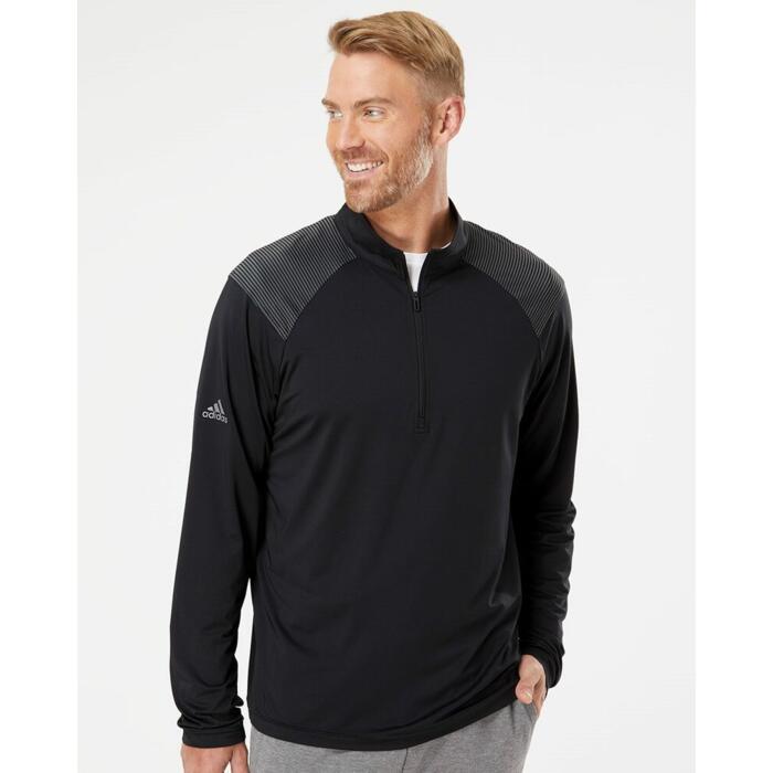 Men's Ultimate365 Lightweight Shoulder Stripe Quarter-Zip Pullover Thumbnail