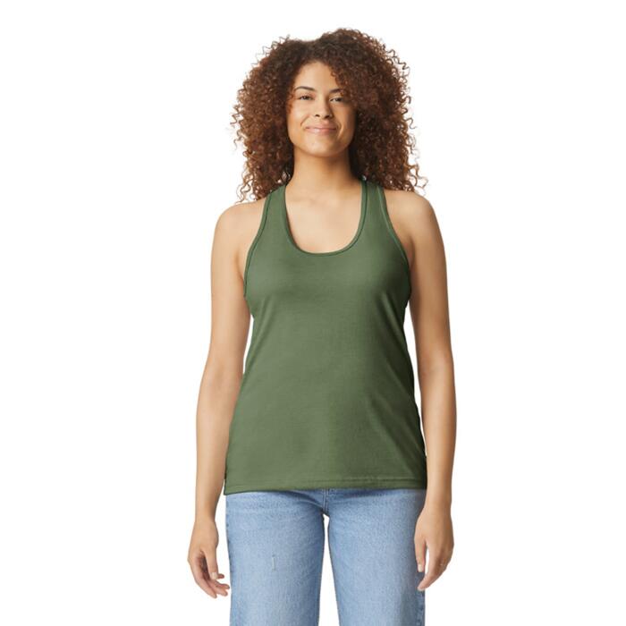 Softstyle ® Women's CVC Racerback Tank Thumbnail
