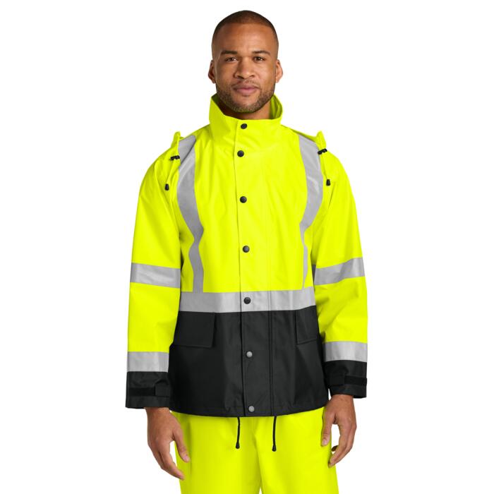 Ansi 107 Class 3 Rain Jacket Thumbnail