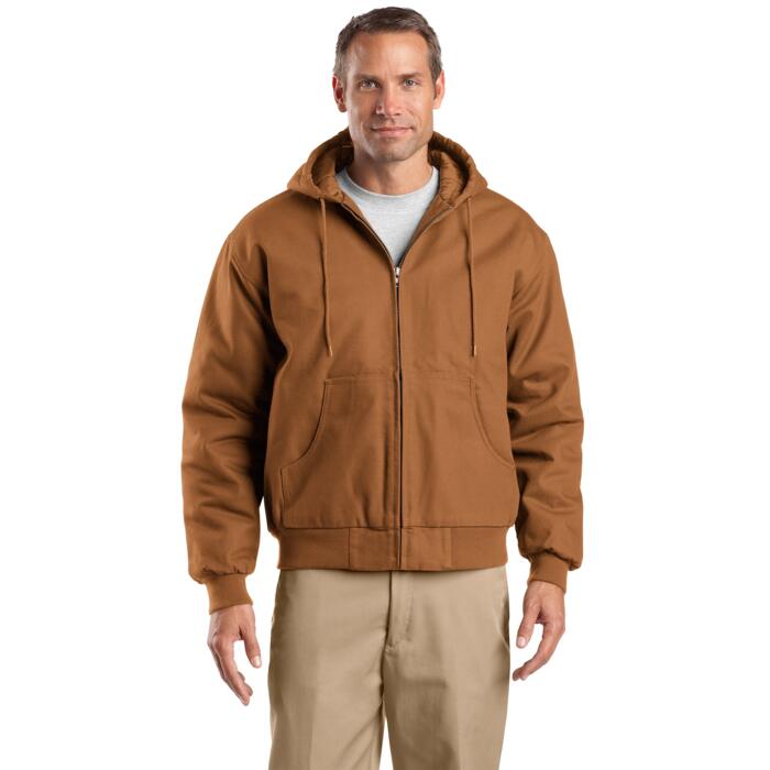 Tall Duck Cloth Hooded Work Jacket Thumbnail