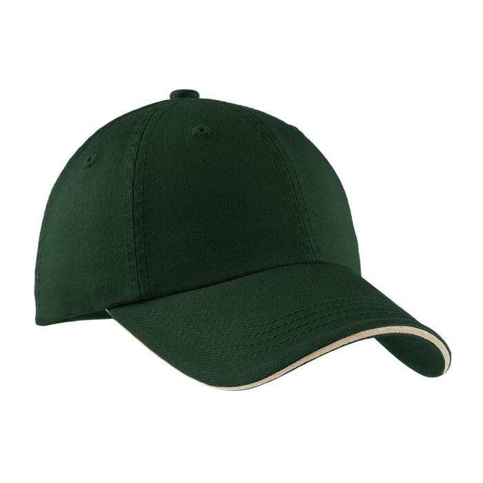 Sandwich Bill Cap with Striped Closure Thumbnail