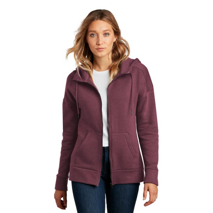 Women's Perfect Weight ® Fleece Drop Shoulder Full Zip Hoodie Thumbnail