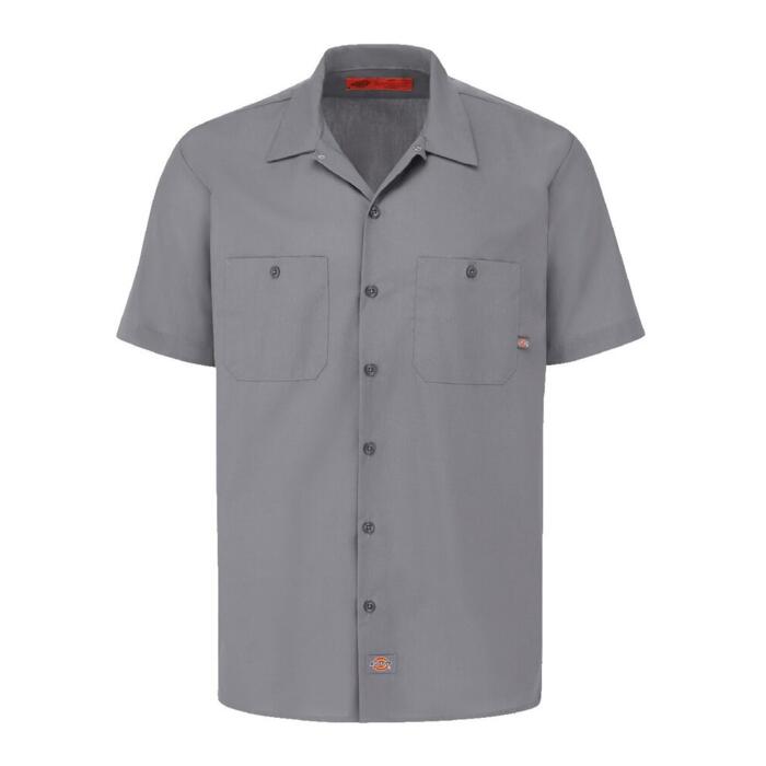 Men's Tall Industrial Short Sleeve Work Shirt Thumbnail