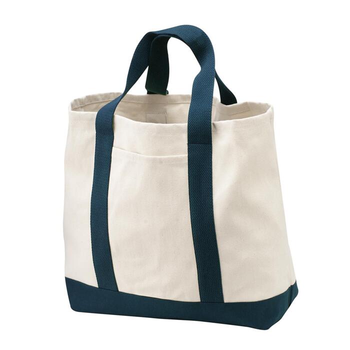 Ideal Twill Two Tone Shopping Tote Thumbnail