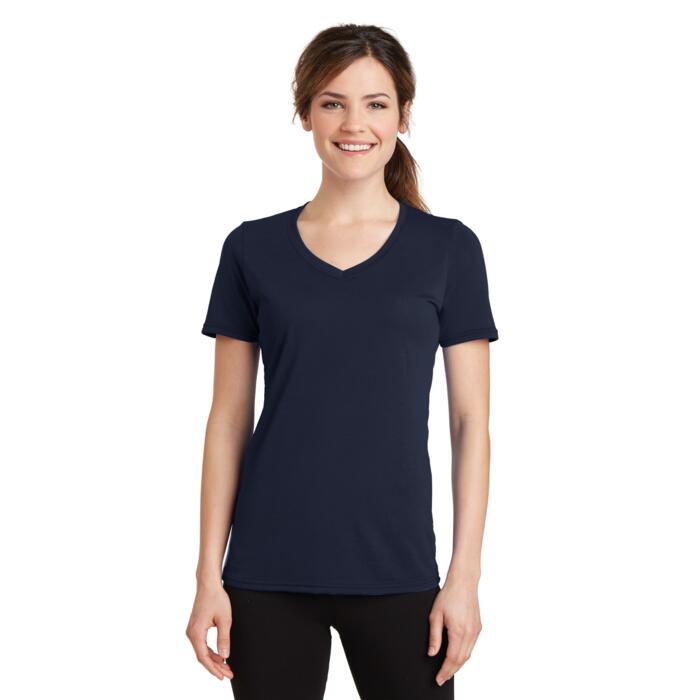Ladies Performance Blend V Neck Tee Thumbnail