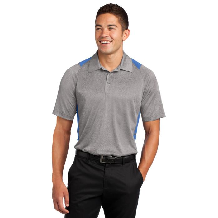 Heather Colorblock Contender Polo Thumbnail