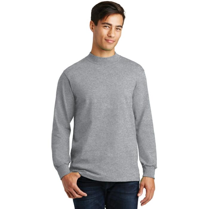 Essential Cotton Mock Turtleneck T-Shirt Thumbnail
