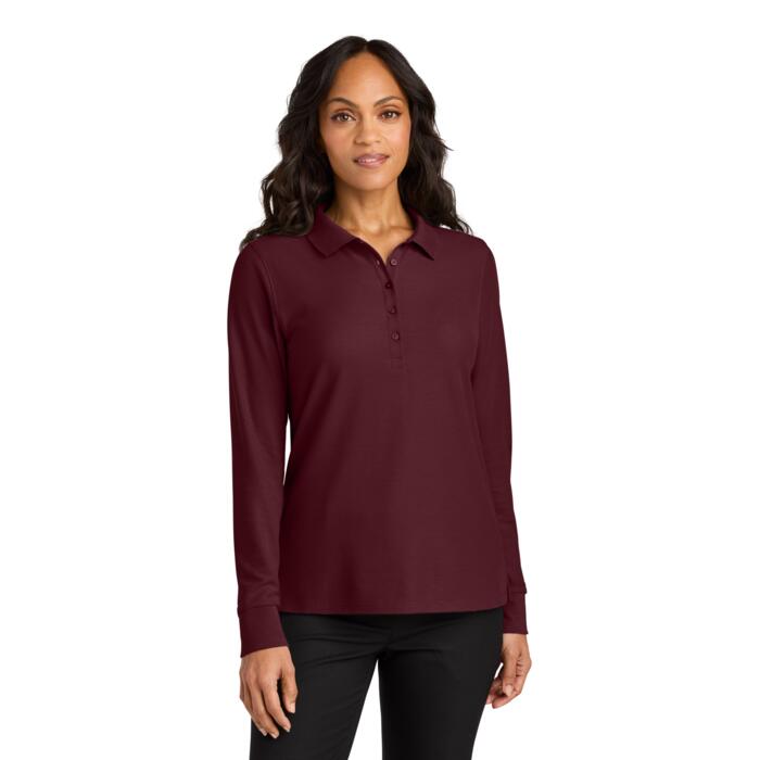 Women's Wearever Signature Pique Long Sleeve Polo Thumbnail