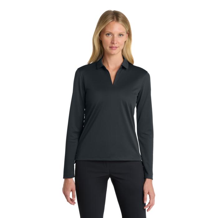 Women's Nike Dri-FIT Micro Pique 2.0 Long Sleeve Polo Thumbnail